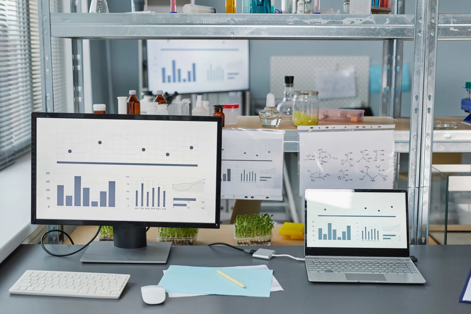Scientist working in a specialty ingredients laboratory